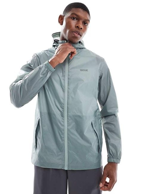 Regatta Blue Pack-It Iii Waterproof Jacket for men