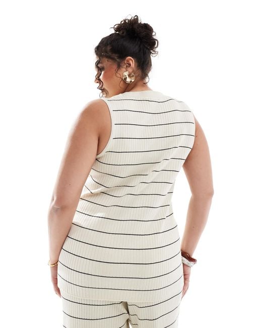 Pretty Lavish Curve White – strickweste