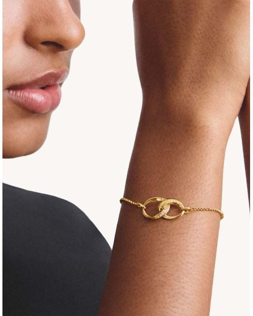 Thomas Sabo Metallic Bracelet Together With White Zirconia
