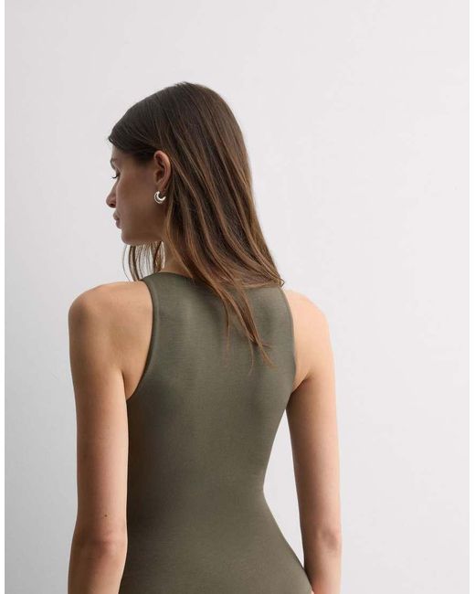 Intimissimi Green Fresh Bamboo Bodysuit With Wide Straps