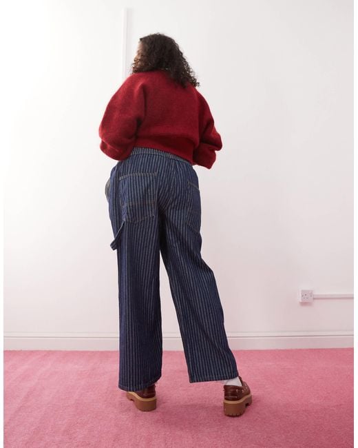 Collusion Red Plus Pull On Cargo Trouser