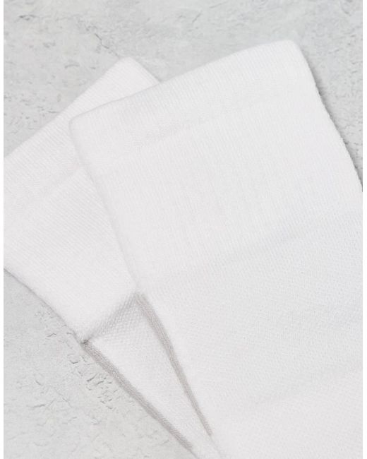 Adidas Originals White Adidas Running Essentials Ankle Socks for men