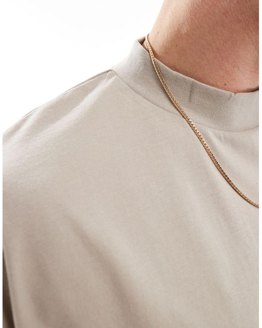 ASOS White 3 Pack Oversized Turtle Neck T-shirt for men
