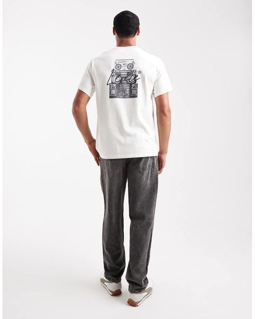 Levi's Gray Boombox Back Print Relaxed Fit T-Shirt for men