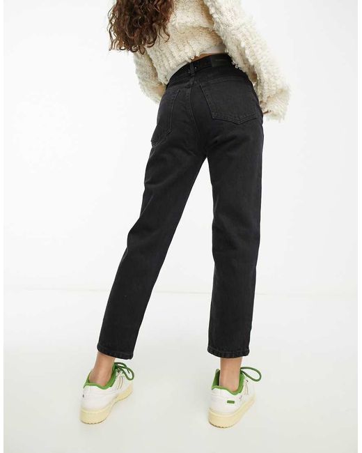 Pull&Bear White Petite High Waisted Mom Jean