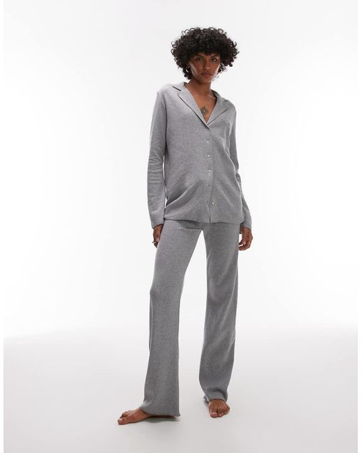 Camicia Del Pigiama di Mango in Gray