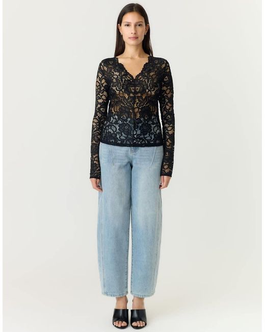 Y.A.S Black Long Sleeved Top