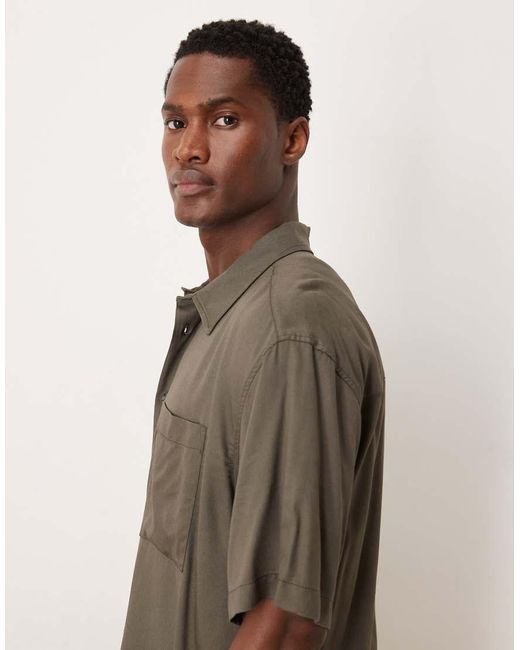ASOS Brown Relaxed Shirt for men