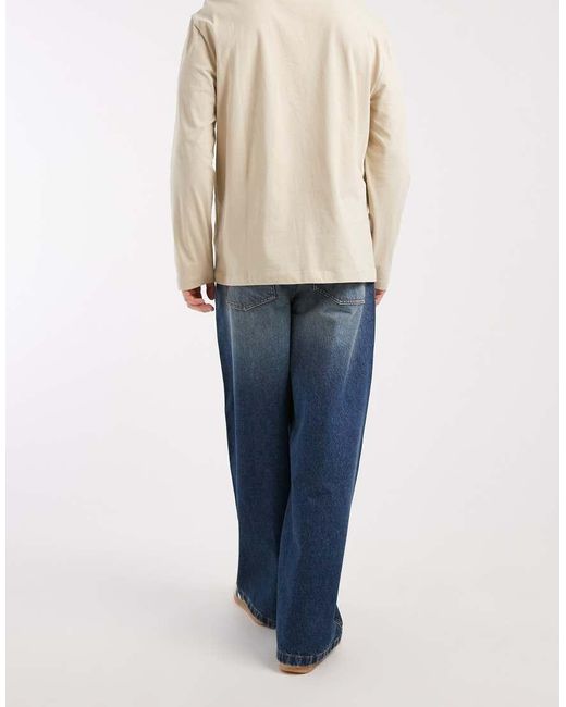 ASOS Blue Loose Jeans for men