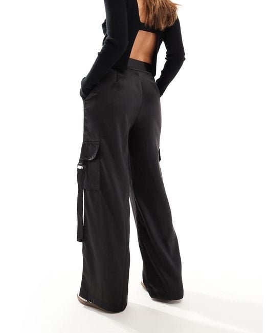 HERA Black Tailored Cargo Trouser