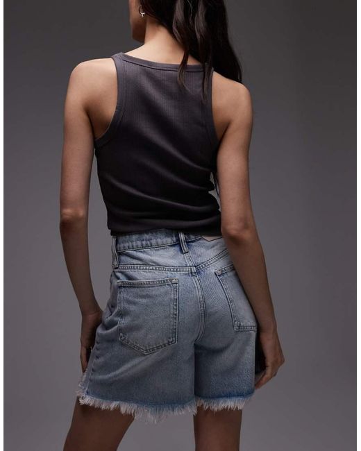 AllSaints Black Doris Denim Short