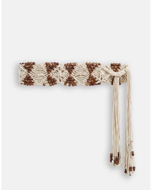 ASOS Natural – premium – makramee-gürtel