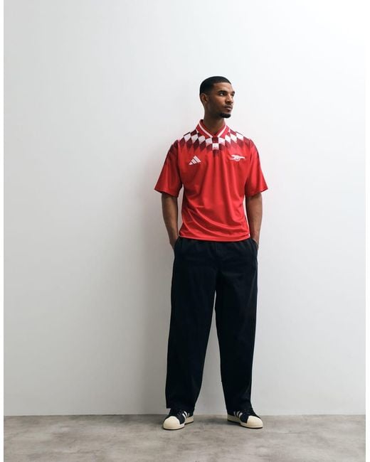 Adidas Originals Red Adidas Football Arsenal 26/27 Stadium Jersey for men