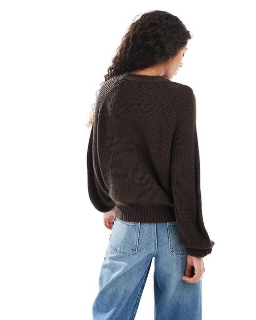 Maglione Girocollo Cioccolato di Threadbare in Black