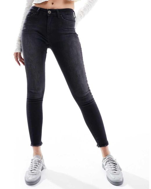 Vaqueros Capri Negros De Corte Pitillo De ONLY de color Blue
