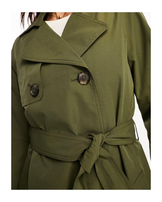 New Look Trenchcoat in het Green