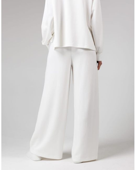 French Connection Gray Luxe Wide Leg Draped Trouser