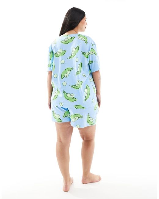 ASOS Blue Asos Design Curve Peas