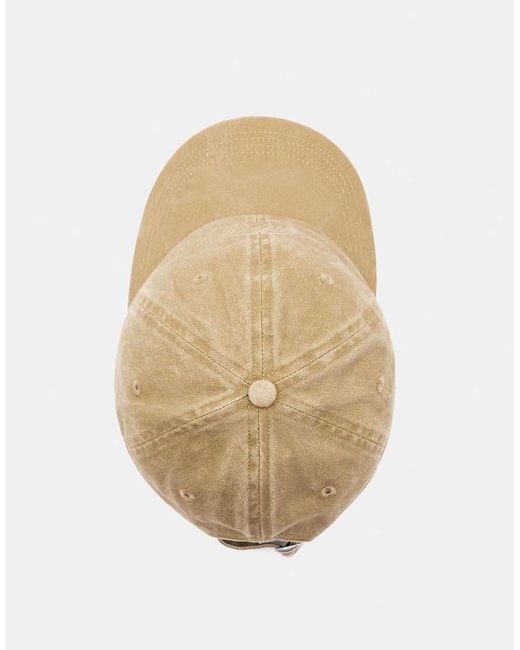 Pull&Bear Natural Faded Cap With Golden Days Embroidery for men