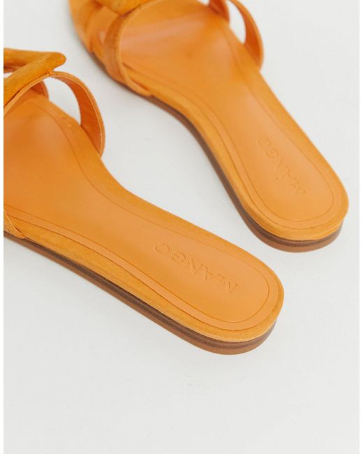 mango orange sandals
