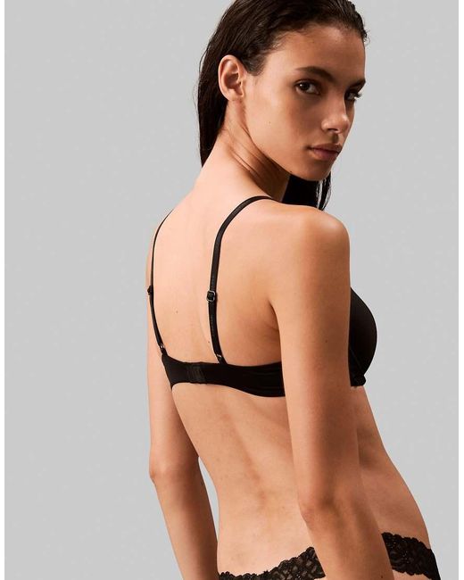 Calvin Klein Black Push-Up Plunge Bra