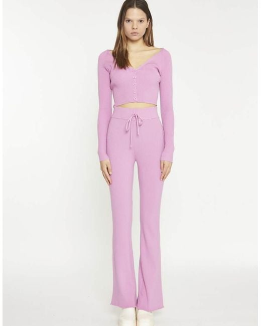 Glamorous Pink V Neck Cardigans