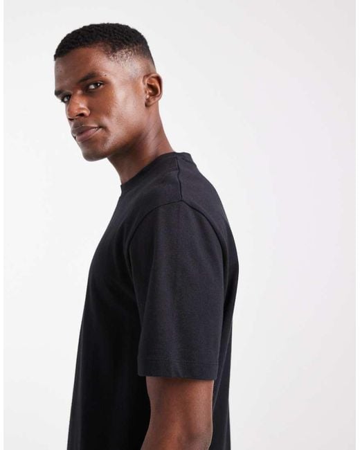 ASOS Black Heavyweight Relaxed T-shirt for men
