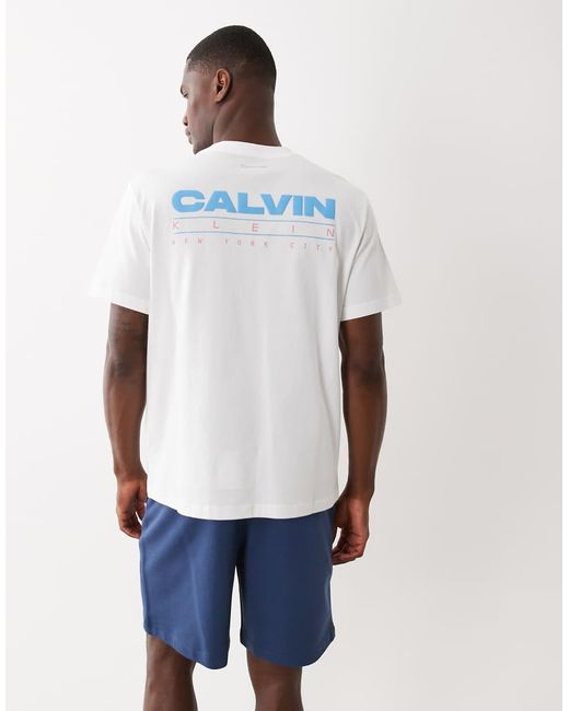 Calvin Klein White Chest Logo T-Shirt