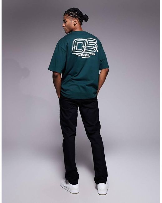 ASOS Multicolor Oversized T-shirt With Sports Graphic for men