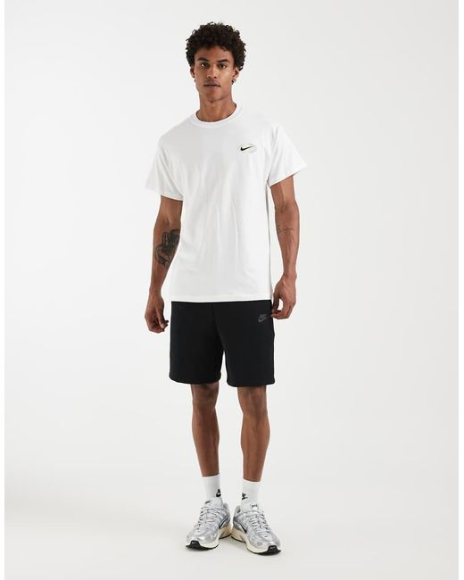 Nike White Tech Fleece Knit Short for men