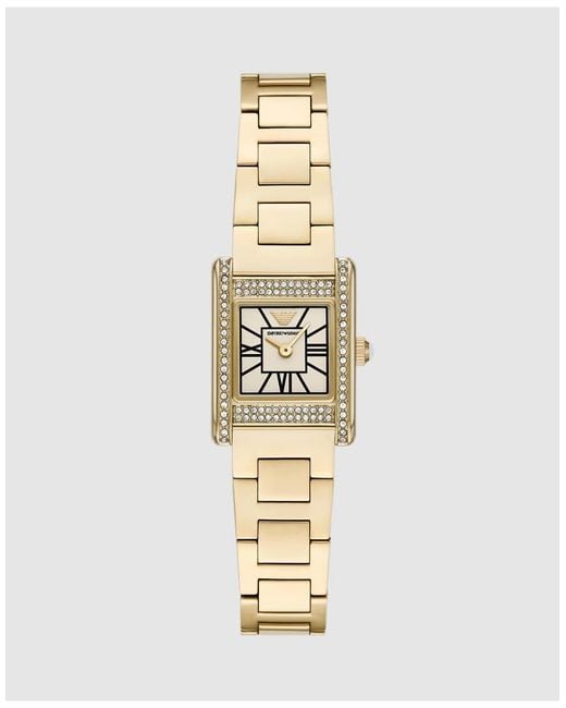 Emporio Armani Metallic Two-Hand-Tone Stainless Steel Watch, Ar11795