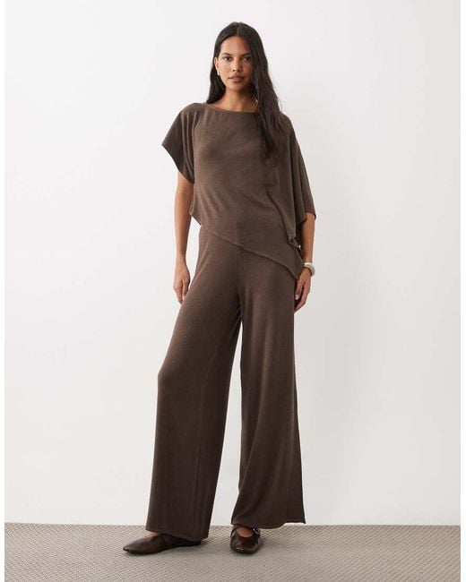 ASOS Brown Cape Style Co-ord Top