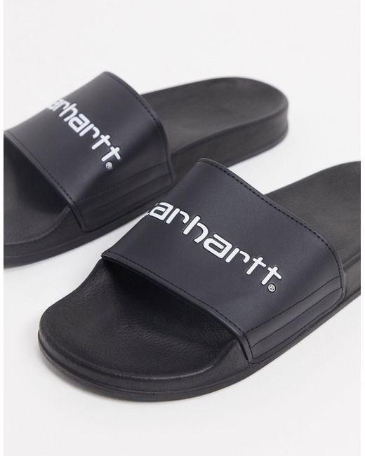 Carhartt WIP Black Logo Sliders for men