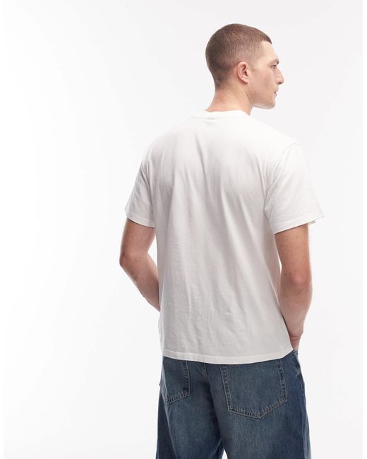 No Problemo White 100% Cotton T-Shirt With Mini Logo for men