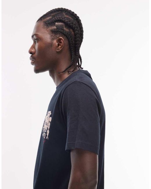 Paul Smith Blue Robots Graphic Casual Fit T-shirt for men