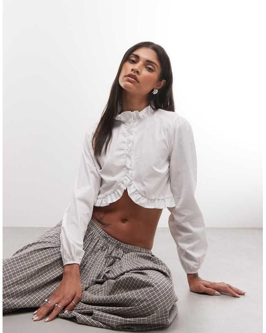 Reclaimed Vintage White Pie Crust Poplin Shirt