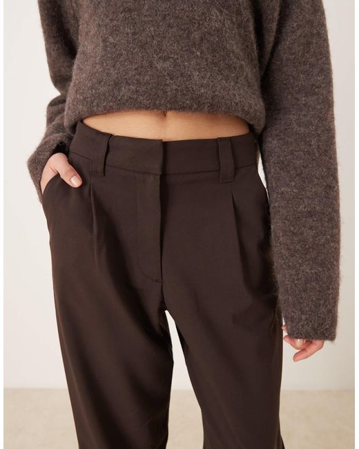 Pantalon habillé bouffant - marron ASOS en coloris Brown