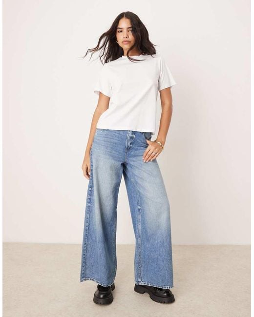 Vila White Oversized Boyfriend Fit T-shirt