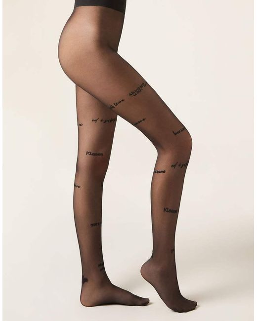 Calzedonia Natural Lettering Sheer Tights
