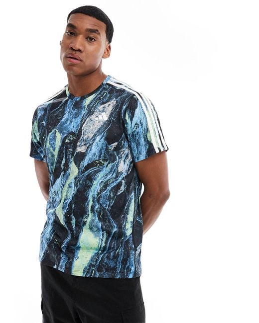 Adidas Originals Blue Adidas Move For The Planet Airchill T-shirt for men