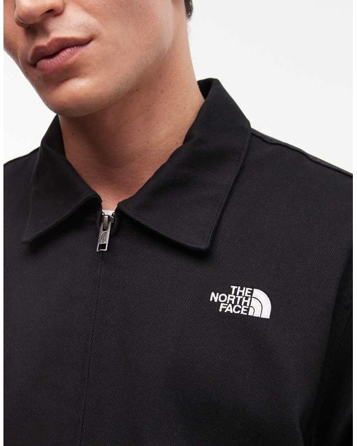 The North Face Black M Twill Collared Jacket for men
