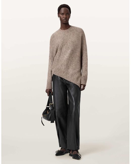 Lock - pull ras AllSaints en coloris Natural