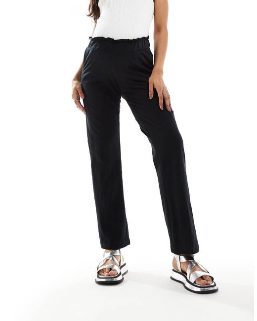 Mama.licious Blue Mamalicious Maternity Under The Bump Lightweight Summer Wide Leg Pants