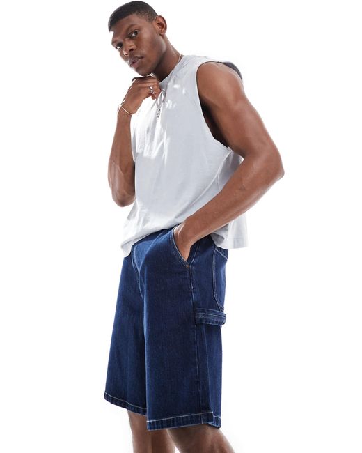Hollister – weite jorts in Blue für Herren