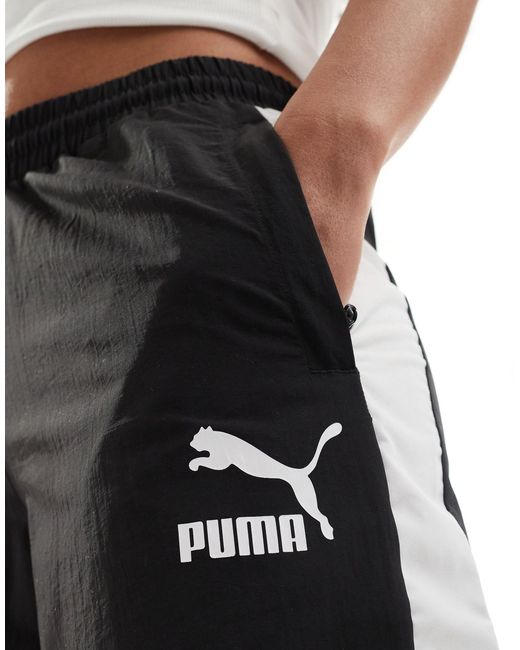 PUMA Black – t7 – oversize-jogginghose aus webstoff