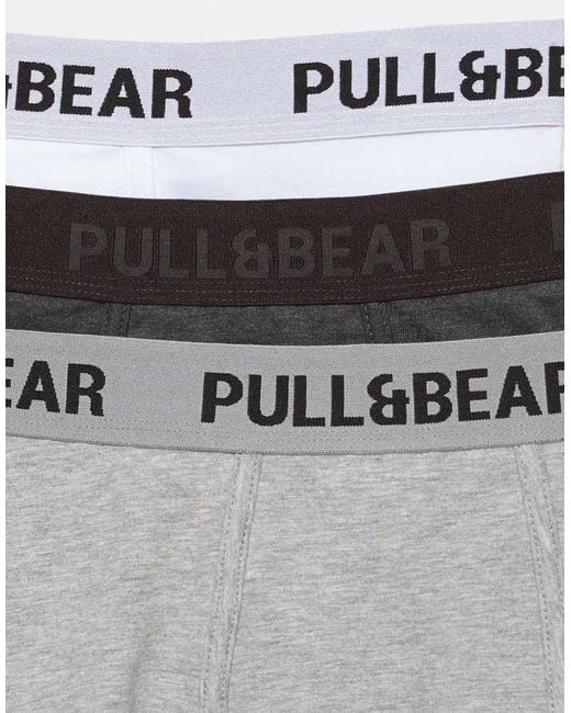 Confezione Da 3 Boxer di Pull&Bear in White da Uomo
