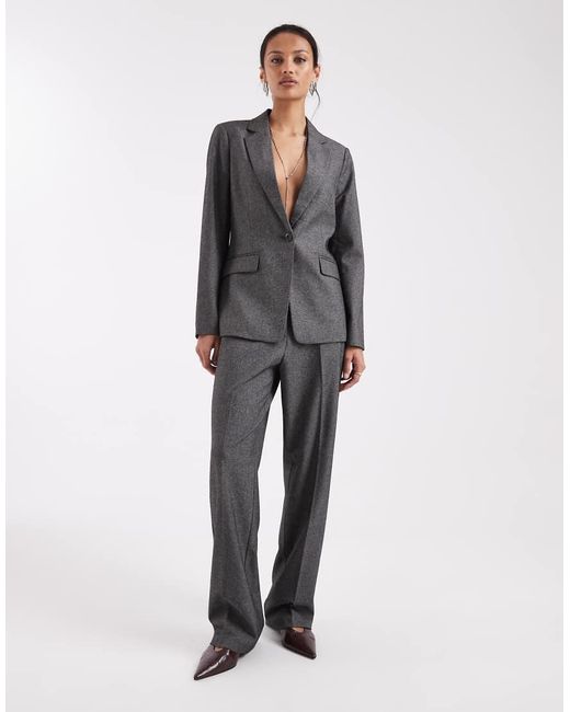 Vero Moda Ruimvallende Elegante Broek in het Gray