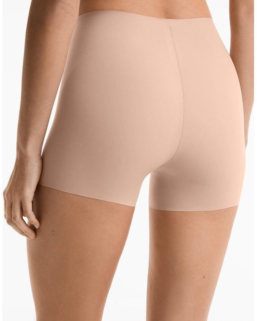 Oysho Pink High-Waisted Invisible Laser-Cut Hot Pants
