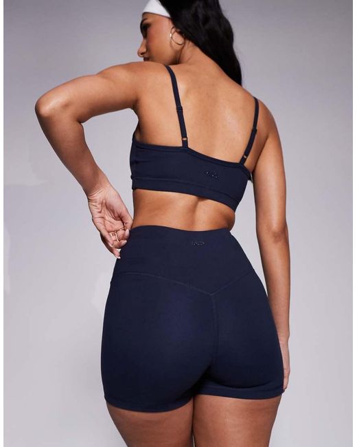 4505 Blue Icon Soft Touch Wrap Waist 3 Inch Booty Short