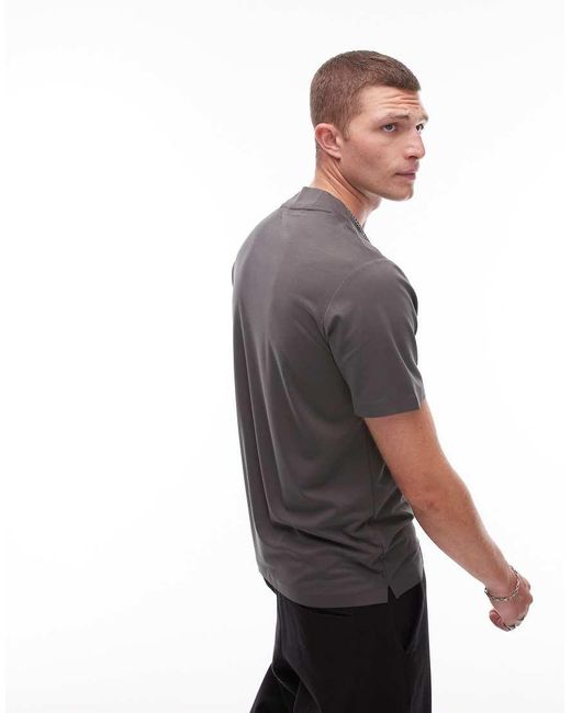 Mango Gray Performance Breathable T-Shirt for men